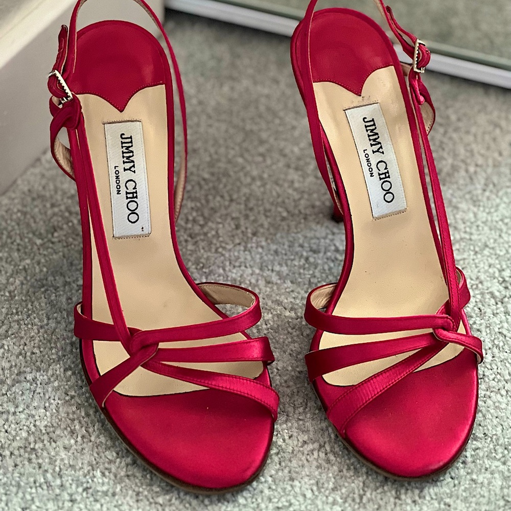 Jimmy Choo Fuchia Sandal heels
